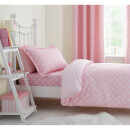 Catherine Lansfield Daisy Dreamer Cotton Rich Fitted Sheet - Pink