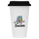 Dinosaur Unicorn Ceramic Travel Mug