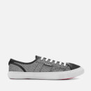 Superdry Women's Low Pro Luxe Trainers - Silver Glitter Mesh