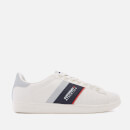 Superdry Men's Sleek Tennis Trainers - Optic White/Dark Navy/Red