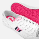 Superdry Women's Low Pro Luxe Trainers - White Glitter Tape