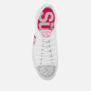 Superdry Women's Low Pro Luxe Trainers - White Glitter Tape