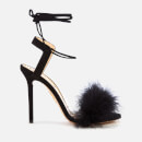 Charlotte Olympia Women's Salsa Feather Sandals - Black