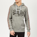 Superdry Men's Vintage Logo Repeat Panel Hoody - Podium Mid Grey Grit