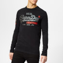 Superdry Men's Vintage Logo 1st Duo Long Sleeve T-Shirt - Black