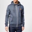 Superdry Men's Orange Label Zip Hoody - Abyss Navy Feeder Stripe