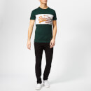 Superdry Men's Vintage Logo 1st Panel T-Shirt - Highland Green/Ice Marl
