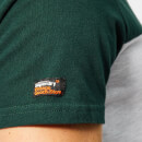 Superdry Men's Vintage Logo 1st Panel T-Shirt - Highland Green/Ice Marl