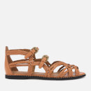 See By Chloé Women's Katie Braided Leather Flat Sandals - Sierra