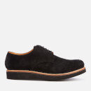 Grenson Men's Curt Suede Derby Shoes - Black