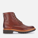 Grenson Men's Joseph Hand Painted Leather Lace Up Boots - Tan