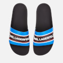 Karl Lagerfeld Men's Kondo Contrast Slide Sandals - Navy