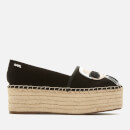Karl Lagerfeld Women's Kamini Platform Karl Ikonic Espadrilles - Black