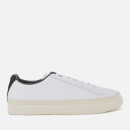 Puma Men's Basket Trim Low Top Trainers - Puma White/Whisper White/Black