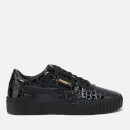 Puma Women's Cali Croc Trainers - Puma Black/Puma Black