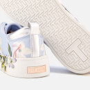 Ted Baker Women's Orosa Floral Low Top Trainers - Graceful Blue