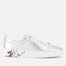 Ted Baker Women's Mispir Leather Low Top Trainers - Silver Narnia