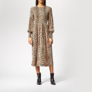Ganni Women's Mullin Georgette Maxi Dress - Leopard