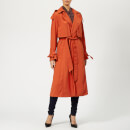 MICHAEL MICHAEL KORS Women's Drapey Trench Coat - Bright Terra Cotta