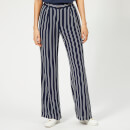 MICHAEL MICHAEL KORS Women's Mega Striped Pants - True Navy/White