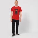 Universal Monsters Dracula Illustrated Men's T-Shirt - Red