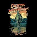 Universal Monsters Creature From The Black Lagoon Illustrated Men's T-Shirt - Black