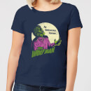 Universal Monsters The Wolfman Retro Women's T-Shirt - Navy