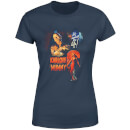 Universal Monsters The Mummy Vintage Poster Women's T-Shirt - Navy