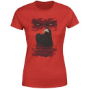 Universal Monsters Dracula Illustrated Women's T-Shirt - Red