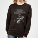 Universal Monsters Creature From The Black Lagoon Black and White Women's Sweatshirt - Black