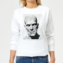 Universal Monsters The Mummy Portrait Women's Sweatshirt - White
