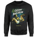 Universal Monsters Creature From The Black Lagoon Vintage Poster Sweatshirt - Black