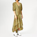 Ganni Women's Bijou Wrap Dress - Leopard