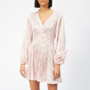 Ganni Women's Blakely Silk Mini Dress - Mary's Rose