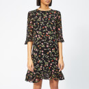 Ganni Women's Elm Georgette Dress - Black