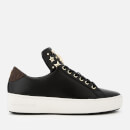 MICHAEL MICHAEL KORS Women's Mindy Leather Low Top Trainers - Black/Brown