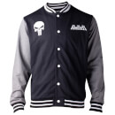 Marvel The Punisher Men's Varsity Jacket - Black