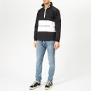 Calvin Klein Jeans Men's Institutional Logo Pop Over Jacket - Black/White