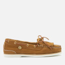 Barbour Women's Ellen Suede Moccasin Boat Shoes - Camel