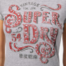 Superdry Women's Frontier Script Studded Entry T-Shirt - Grey Marl