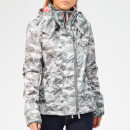 Superdry Women's Arctic Hoodie Camo SD Windcheater - Grey/Fluro Pink
