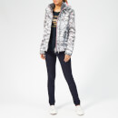 Superdry Women's Arctic Hoodie Camo SD Windcheater - Grey/Fluro Pink