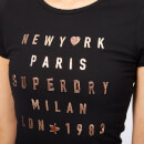 Superdry Women's City Letters T-Shirt - Black