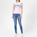 Superdry Women's Shirt Shop Varsity Entry T-Shirt - Pastel Pink Marl