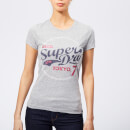 Superdry Women's Tokyo 7 Glitter Entry T-Shirt - Light Grey Snowy