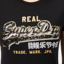 Superdry Women's Vintage Logo Star Sequin Entry T-Shirt - Black