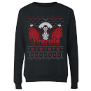 Universal Monsters Dracula Christmas Women's Sweatshirt - Black