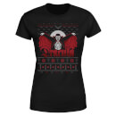 Universal Monsters Dracula Christmas Women's T-Shirt - Black