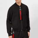 Dsquared2 Men's Classic Bomber Jacket with Tape Pull - Black