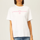 Golden Goose Deluxe Brand Women's Golden T-Shirt - White/Fuchsia Reversed Logo